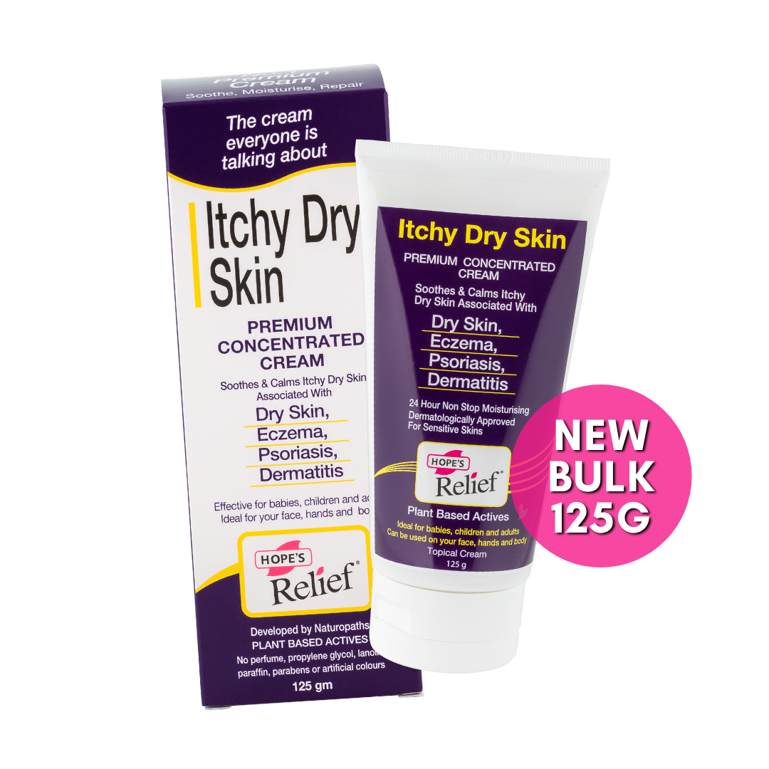 Hope's Relief Bulk Itchy Dry Skin Cream 125g - Premium Concentrated Cream