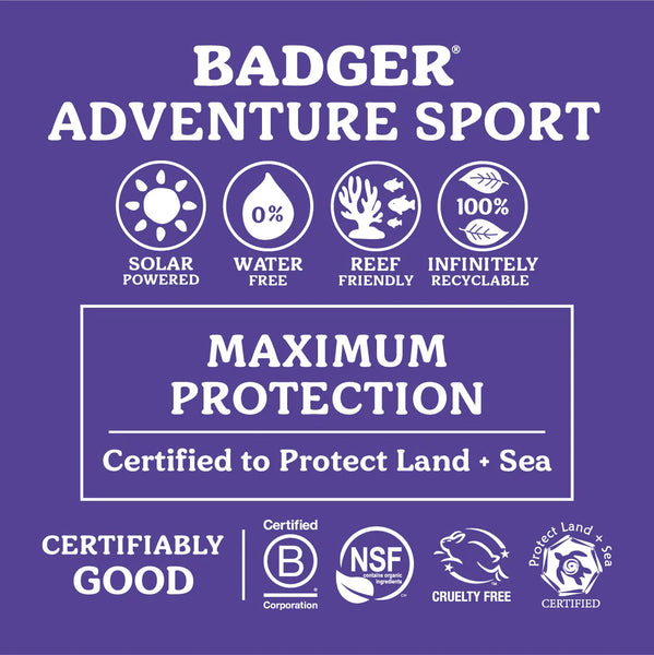 Badger Adventure Mineral Sunscreen Cream - SPF 50